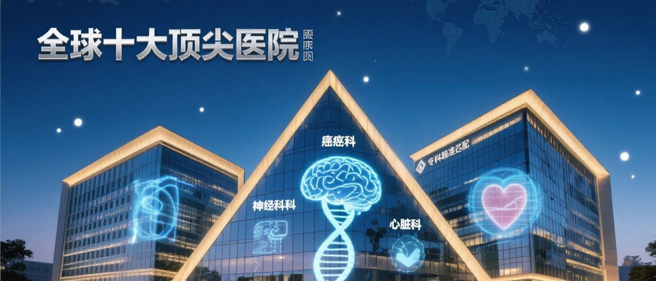 全球十大顶尖医院怎么选？按癌症 / 神经科 / 心脏科精准匹配